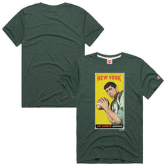 New York Jets Joe Namath Homage Unisex NFL Topps Trading Card Tri-Blend T-Shirt | NFL Hot
