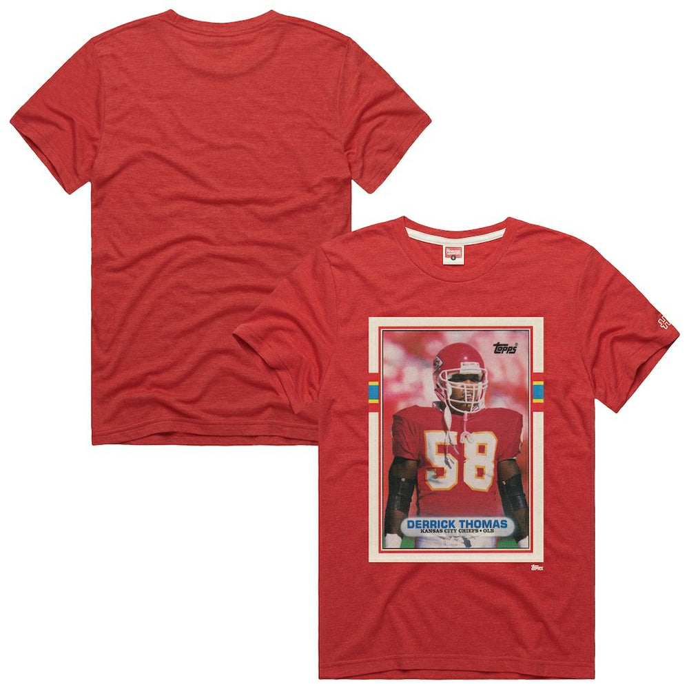 Kansas City Chiefs Derrick Thomas Homage Unisex NFL Topps Trading Card Tri-Blend T-Shirt | NFL Near me