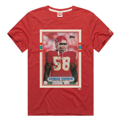Kansas City Chiefs Derrick Thomas Homage Unisex NFL Topps Trading Card Tri-Blend T-Shirt | NFL Near me