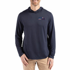 Seattle Seahawks Cutter & Buck Americana Coastline Epic Comfort Eco Recycled Long Sleeve Hoodie T-Shirt | NFL Discount