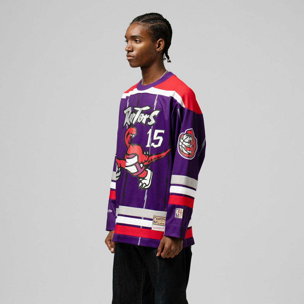 Purple Vince Carter Toronto Raptors Unisex Maxxed Out Fashion Hockey Jersey | NBA