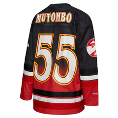 Red Dikembe Mutombo Atlanta Hawks Unisex Maxxed Out Fashion Hockey Jersey | NBA