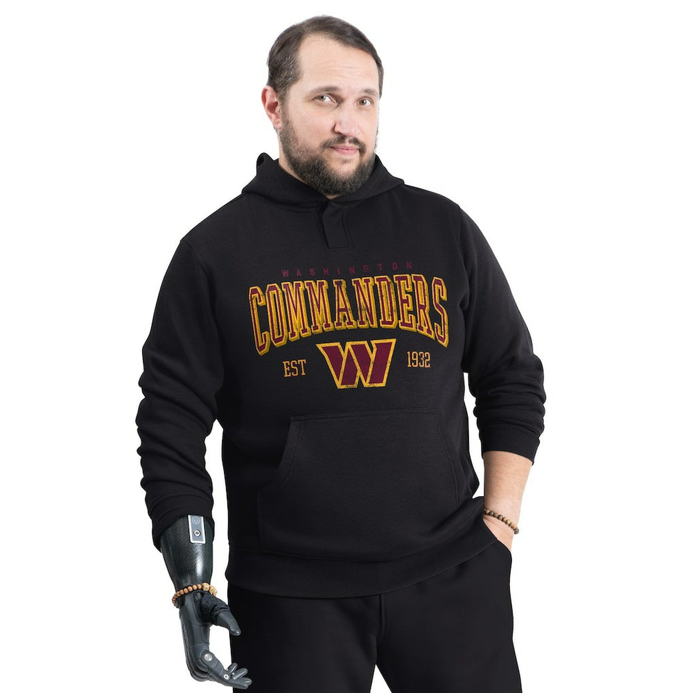 Washington Commanders G-III Sports by Carl Banks Adaptive Team Spirit Graphic Fleece Pullover Hoodie | NFL Hot