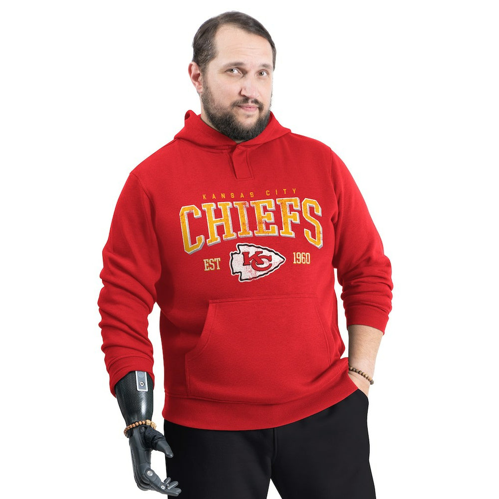 Kansas City Chiefs G-III Sports by Carl Banks Adaptive Team Spirit Graphic Fleece Pullover Hoodie | NFL US