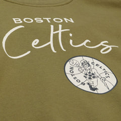 Olive Boston Celtics Women's Lightweight Script Sweatshirt | NBA