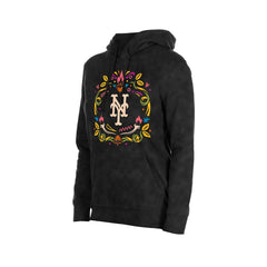 New York Mets New Era Women's Día de Muertos Mineral Wash Hoodie Sweatshirt - MLB Hoodies