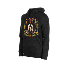 New York Yankees New Era Women's Día de Muertos Mineral Wash Hoodie Sweatshirt - MLB Hoodies