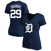 Tarik Skubal Detroit Tigers Profile Women's Plus Size Name & Number V-Neck T-Shirt - MLB T-shirts