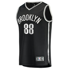 Black Nolan Traoré Brooklyn Nets Fast Break Replica Jersey | NBA