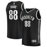 Black Nolan Traoré Brooklyn Nets Youth Fast Break Replica Jersey | NBA