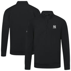 New York Yankees Levelwear Upright Insignia Tri-Blend Quarter-Zip Pullover - MLB Pullover