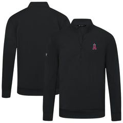 Los Angeles Angels Levelwear Upright Insignia Tri-Blend Quarter-Zip Pullover - MLB Pullover