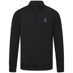 Los Angeles Angels Levelwear Upright Insignia Tri-Blend Quarter-Zip Pullover - MLB Pullover
