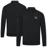 Kansas City Royals Levelwear Upright Insignia Tri-Blend Quarter-Zip Pullover - MLB Pullover