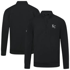 Kansas City Royals Levelwear Upright Insignia Tri-Blend Quarter-Zip Pullover - MLB Pullover