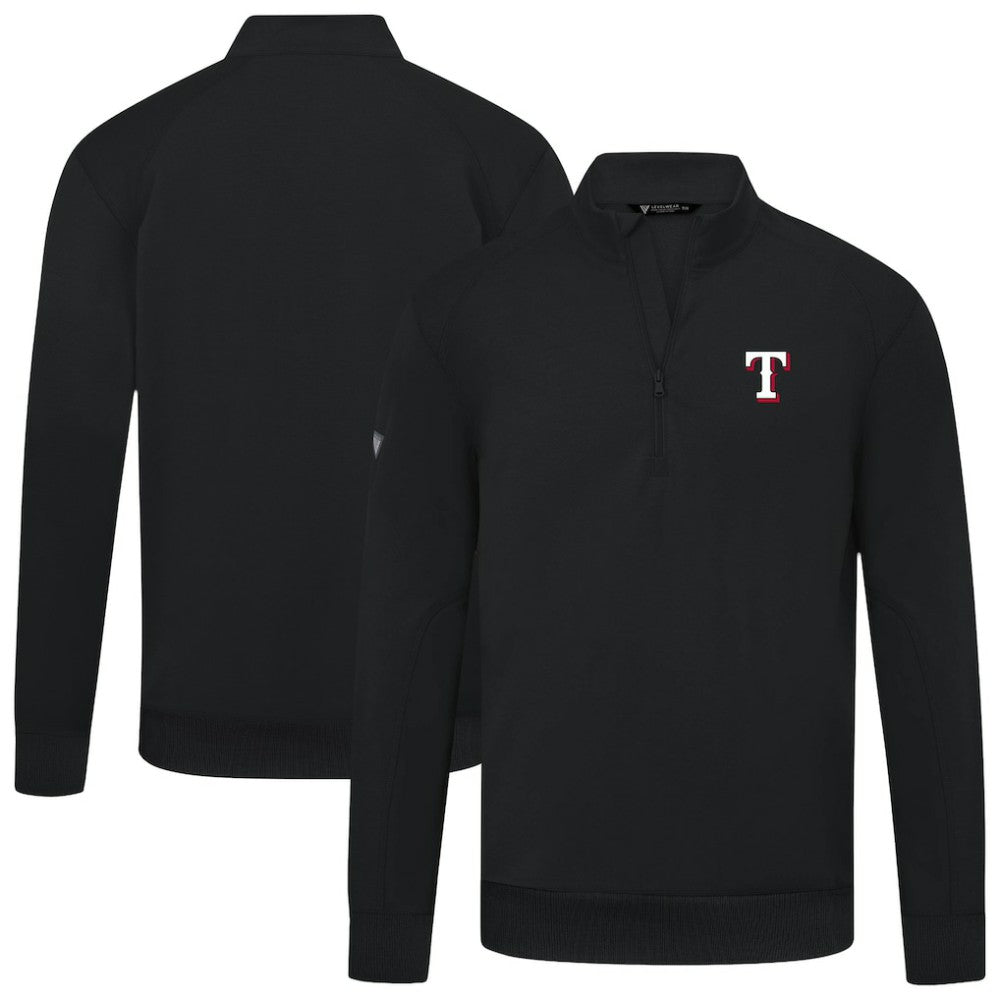 Texas Rangers Levelwear Upright Insignia Tri-Blend Quarter-Zip Pullover - MLB Pullover