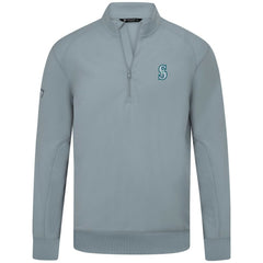 Seattle Mariners Levelwear Upright Insignia Tri-Blend Quarter-Zip Pullover - MLB Pullover