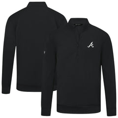 Atlanta Braves Levelwear Upright Insignia Tri-Blend Quarter-Zip Pullover - MLB Pullover