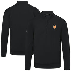 New York Mets Levelwear Upright Insignia Tri-Blend Quarter-Zip Pullover - MLB Pullover
