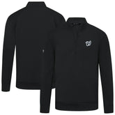 Washington Nationals Levelwear Upright Insignia Tri-Blend Quarter-Zip Pullover - MLB Pullover