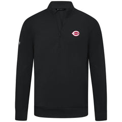Cincinnati Reds Levelwear Upright Insignia Tri-Blend Quarter-Zip Pullover - MLB Pullover