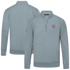 Chicago Cubs Levelwear Upright Insignia Tri-Blend Quarter-Zip Pullover - MLB Pullover