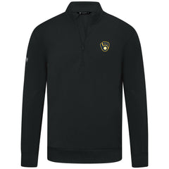 Milwaukee Brewers Levelwear Upright Insignia Tri-Blend Quarter-Zip Pullover - MLB Pullover