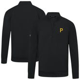 Pittsburgh Pirates Levelwear Upright Insignia Tri-Blend Quarter-Zip Pullover - MLB Pullover