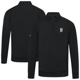 San Francisco Giants Levelwear Upright Insignia Tri-Blend Quarter-Zip Pullover - MLB Pullover