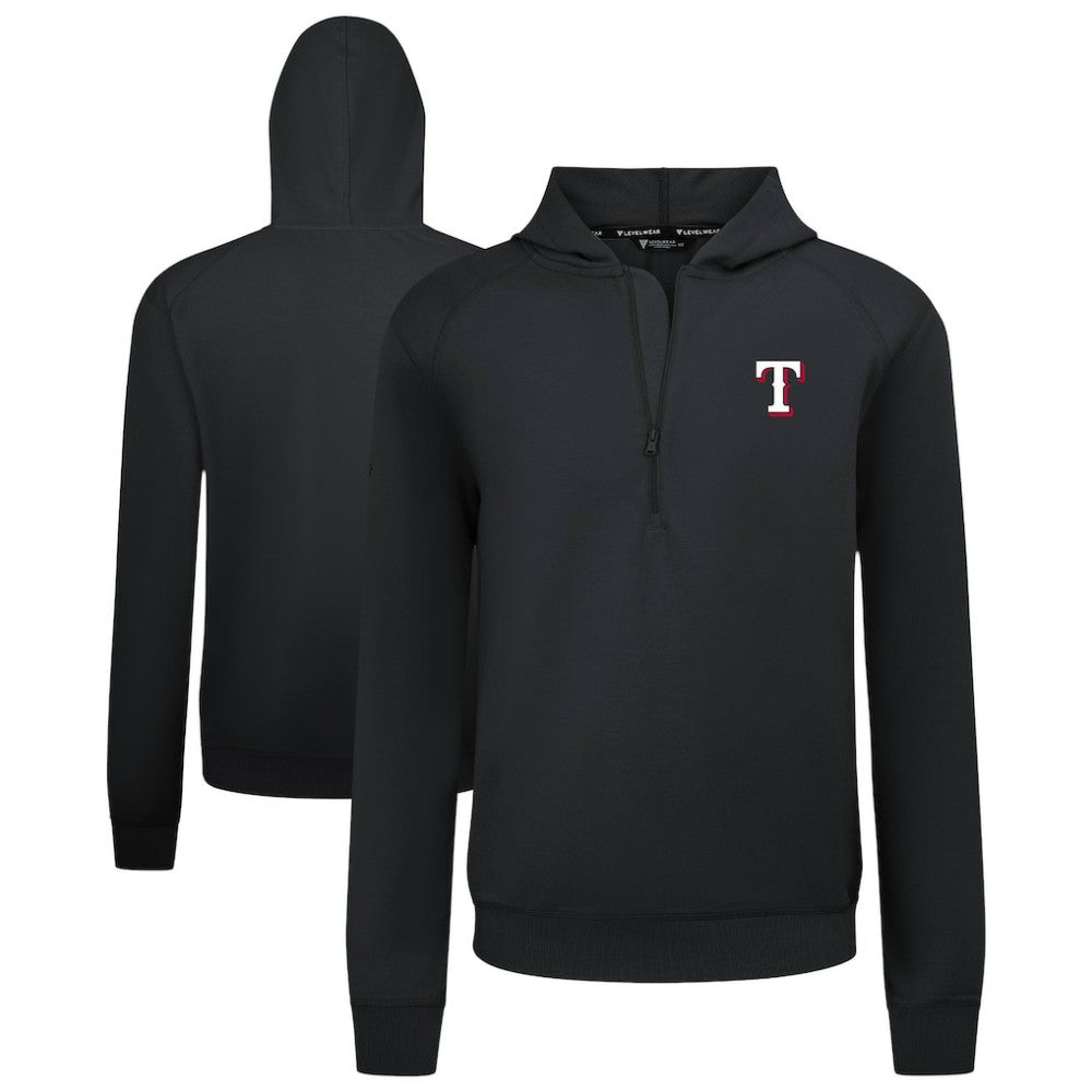Texas Rangers Levelwear Technic Insignia Quarter-Zip Hoodie - MLB Hoodies