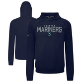 Seattle Mariners Levelwear Mandate Carve Tri-Blend Hoodie - MLB Hoodies