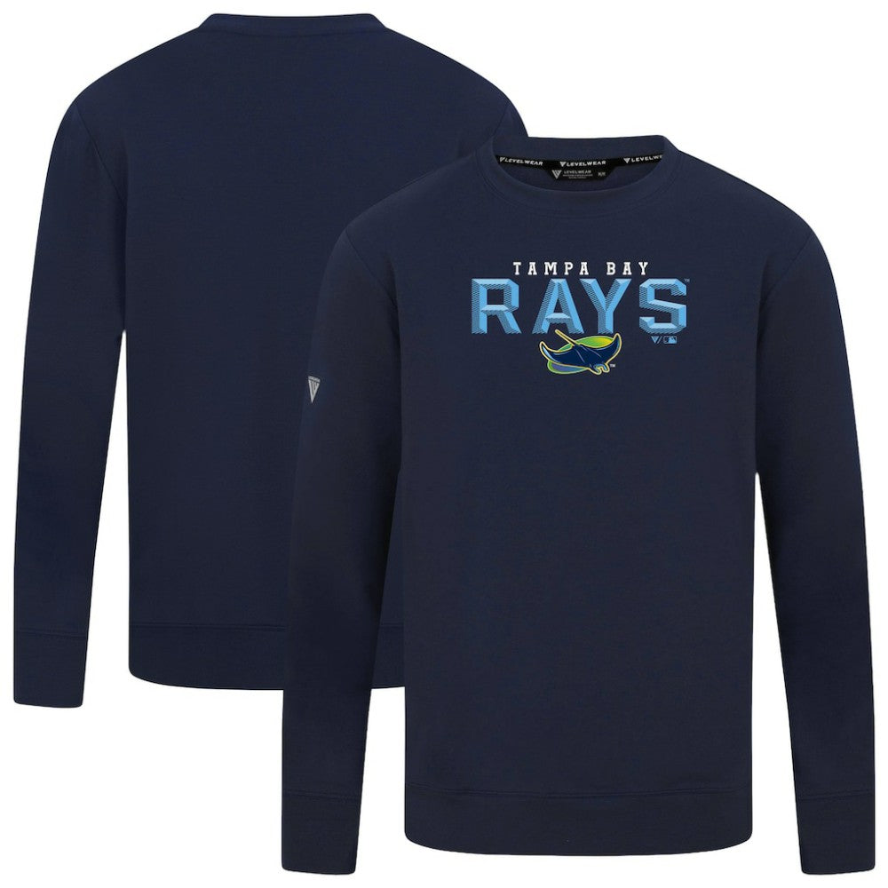 Tampa Bay Rays Levelwear Mandate Carve Tri-Blend Sweatshirt - MLB Sweatshirts