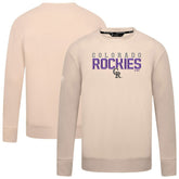 Colorado Rockies Levelwear Mandate Carve Tri-Blend Sweatshirt - MLB Sweatshirts
