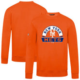 New York Mets Levelwear Zane Banner Arch Sweatshirt - MLB Sweatshirts
