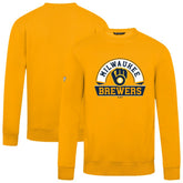Milwaukee Brewers Levelwear Zane Banner Arch Sweatshirt - MLB Sweatshirts