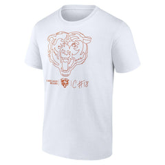 Chicago Bears Caleb Williams Outline Player T-Shirt | NFL Sale