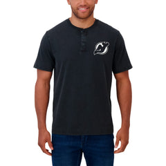 New Jersey Devils Darius Rucker Collection by Fanatics Fanatics Fest Washed Henley T-Shirt - NHL T-shirts
