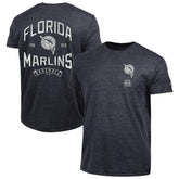 Miami Marlins Champion Vintage 3-Hit Tri-Blend T-Shirt - MLB T-shirts