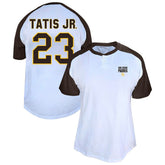 Fernando Tatis Jr. San Diego Padres Profile Women's Plus Size Name & Number Raglan Henley T-Shirt - MLB T-shirts