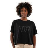 Washington Commanders Starter Women's Rhinestone Sprinkle Boxy Cropped T-Shirt | NFL On sale