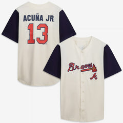 Atlanta Braves Profile Big & Tall Two-Color Fashion Jersey - MLB Jerseys