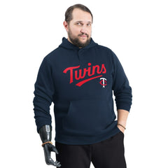 Minnesota Twins G-III Sports by Carl Banks Adaptive Lockup Fleece Hoodie - MLB Hoodies
