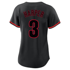 Bryce Harper Philadelphia Phillies Profile Women's Plus Size Player Name & Number Fashion Jersey - MLB Jerseys
