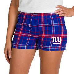 New York Giants Concepts Sport Women's Ultimate Flannel Shorts | NFL Near me