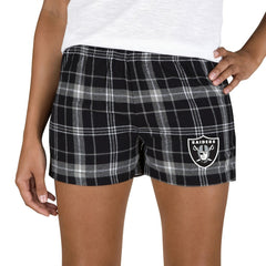 Las Vegas Raiders Concepts Sport Women's Ultimate Flannel Shorts | NFL US