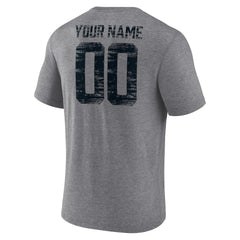 Carolina Panthers Heritage Custom Name & Number Tri-Blend T-Shirt | NFL Outlet