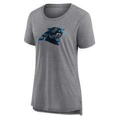 Carolina Panthers Women's Heritage Custom Name & Number Tri-Blend T-Shirt | NFL Near me