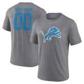 Detroit Lions Heritage Custom Name & Number Tri-Blend T-Shirt | NFL Hot
