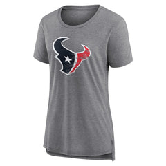 Houston Texans Women's Heritage Custom Name & Number Tri-Blend T-Shirt | NFL New