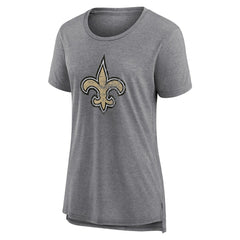 New Orleans Saints Women's Heritage Custom Name & Number Tri-Blend T-Shirt | NFL Near me
